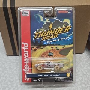 auto world 1969 Chevy El Camino Thunderjet Ultra-G Slot Car iwheels